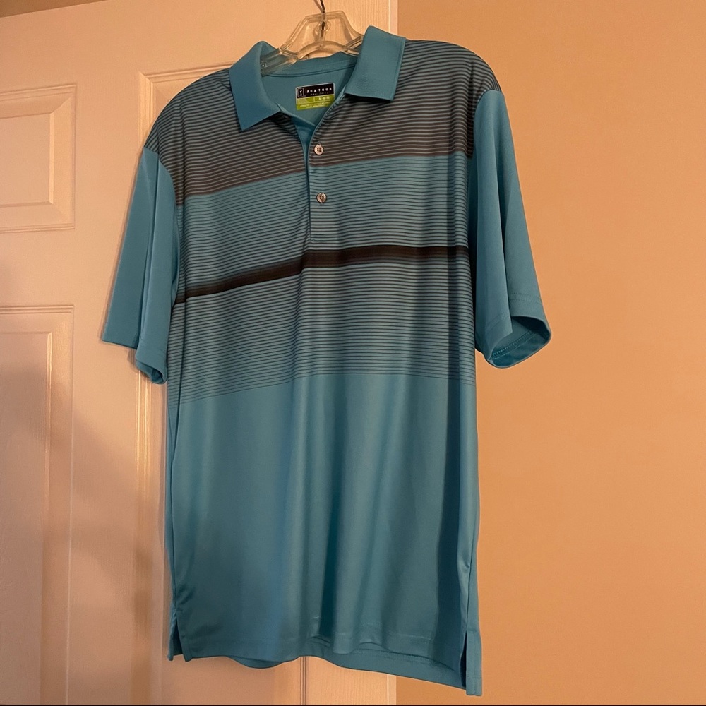 Blue PGA TourGolf Shirt